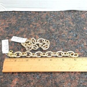 2 J.Crew Chunky Pave  Rhinestone Bracelets...NEW...EUC.